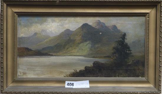 John Bannatyne Loch scene 19 x 39cm.